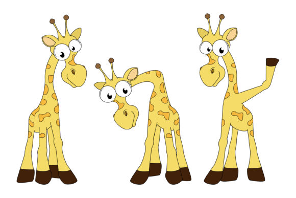 Adorable Giraffe Animal Cartoon: A Playful Typeface for Modern Branding