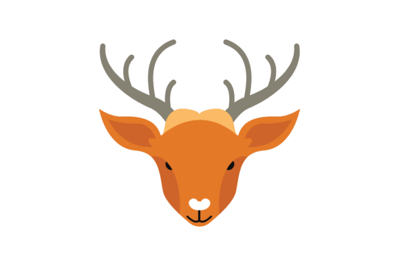 Animal Head Deer Face Illustration: Nature's Graphic Power