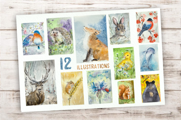 Capturing Nature's Charm: The Watercolour Animal Year Bundle