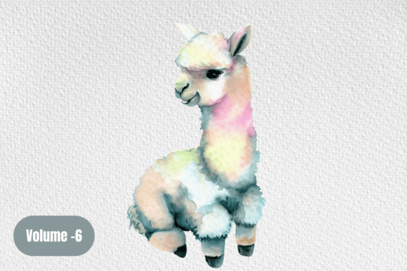 Llama Farm Animal PNG Clipart Watercolor: Infusing Whimsy Into Your Designs