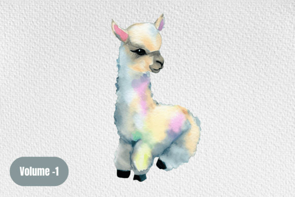 Watercolor Llama Baby Animal Clipart: A Designer's Delight