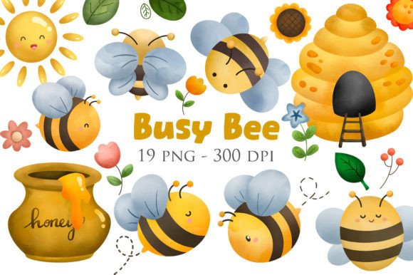 Watercolour Bee Clipart: Elevating Your Creative Projects